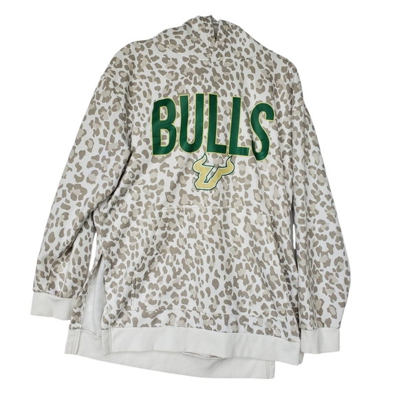 USF Hoodie Sweashirt Leopard NWOT Size M Game Day Fanatics - Picture 9 of 12